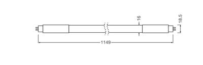 OSRAM HOMELIGHTING LED-buis-Buis Energielabel: D (A - G) G5 26 W = 54 W Neutraalwit 1 stuk(s) (Ø x l) 18.50 mm x 1149 mm