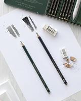 Faber Castell Grafietpotlood Pitt Mat set van 4 - thumbnail