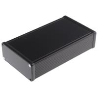Hammond Electronics 1455J1601BK Profielbehuizing 162 x 78 x 27 Aluminium Zwart 1 stuk(s) - thumbnail
