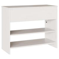 Wandtafel Drammen Wit 89,5 x 37 x 73 cm Massief grenenhout - thumbnail