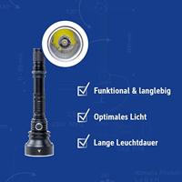 Zaklamp MAUL Helios LED 23cm accu lichtbereik 300m 10W - thumbnail