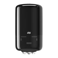 Poetspapierdispenser tork m1 elevation klein zwart - thumbnail