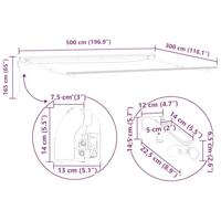 Luifel automatisch uittrekbaar LED 500x300 cm antraciet en wit - thumbnail