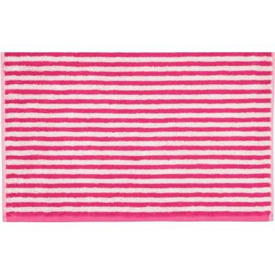 Cawö Cawo Campus Ringel Handdoek 50x100 pink