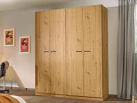 Kledingkast FLORILLA 4 deuren 181 cm artisan eik - thumbnail