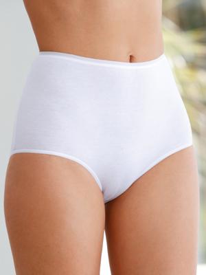 2-Pack Taille dames slip 95/5 Organic - Hoge biologisch katoenen dames onderbroeken - Maxi ondergoed