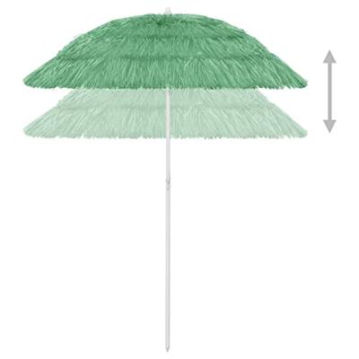 Strandparasol 180 cm groen