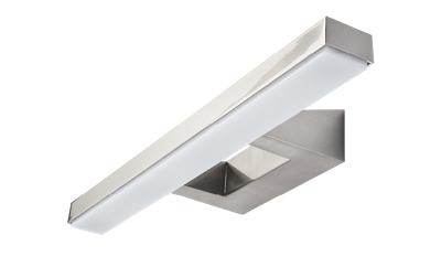 SG LED Badkamer- / wandlamp VIEW 15W 3000K 970 lumen IP44 geborsteld staal dimbaar warm wit licht