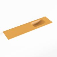MONDIAZ EDEN Ocher solid surface inleg wastafel voor toiletmeubel 90cm. Positie wasbak rechts - thumbnail