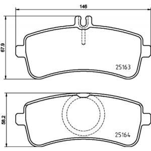 Remblokken set P50132