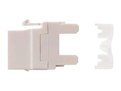 Monoprice Cat6 RJ-45 180-graden Punch Down Keystone Jack Korte Lichaam 28 mm, Wit