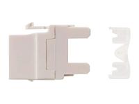 Monoprice Cat6 RJ-45 180-graden Punch Down Keystone Jack Korte Lichaam 28 mm, Wit - thumbnail