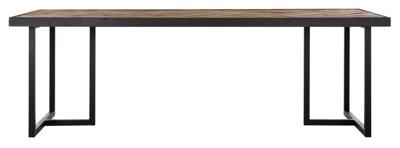 DTP Home Eettafel 'Criss Cross' Hout en staal, 200 x 100cm