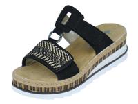 Rieker V7947 00 schwarz Zwart maat 39 - thumbnail