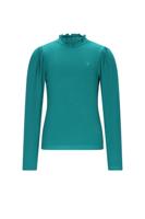 NoNo winter jersey t-shirt meisjes - groen - Koss - rib, ecovero - thumbnail