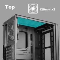 Azza Spectra Midi Tower Zwart - thumbnail