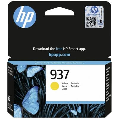 HP inktcartridge 937, 800 pagina's, OEM 4S6W4NE, geel