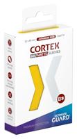 Ultimate Guard Cortex Sleeves Matte Japanese Size (60) - Yellow - thumbnail