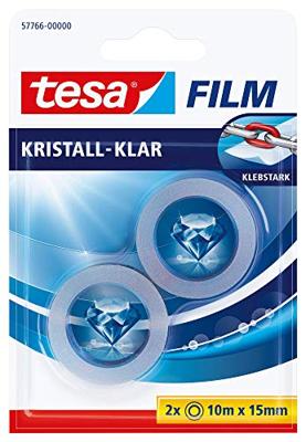 tesa 57766-00000-14 tesafilm Kristalhelder Transparant (l x b) 10 m x 15 mm 2 stuk(s) tesa 57766-00000-14 tesafilm Kristalhelder Transparant (l x b) 10 m x 15 mm 2 stuk(s)