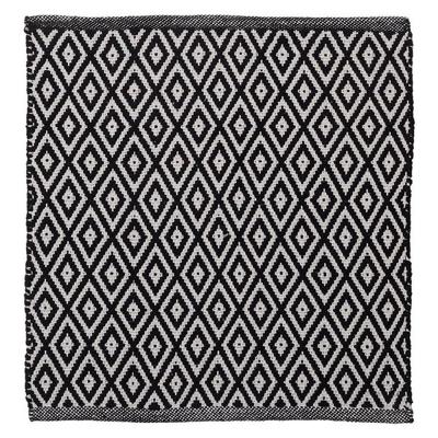Badmat Sealskin Trellis 60x60 cm Katoen Zwart
