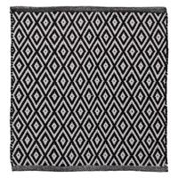 Badmat Sealskin Trellis 60x60 cm Katoen Zwart - thumbnail