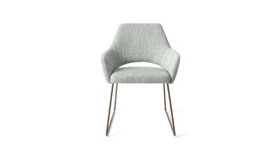 Jesper Home Yanai eetkamerstoel Soft Sage slide rose
