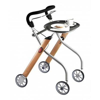 Trust Care Let's Go Indoor rollator beuken/zilver Trust Care Let's Go Indoor rollator beuken/zilver