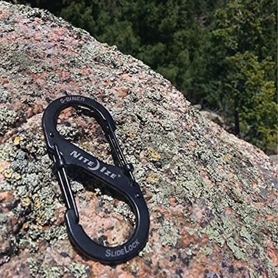 Nite ize S-Biner #4 Slidelock Stainless Zwart
