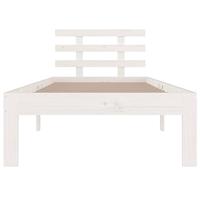Bedframe massief hout wit 90x200 cm - thumbnail