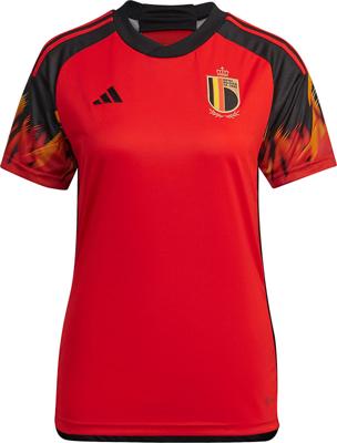 België Shirt Thuis Dames 2022-2023 - Maat S - Kleur: Rood | Soccerfanshop