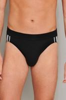 3-pack heren Rio slip 95/5 - Stripe - Hoog opgesneden heren onderbroek - Stoffen band - Biologisch katoen - S - Zwart - Onderbroek heren heren heren - thumbnail