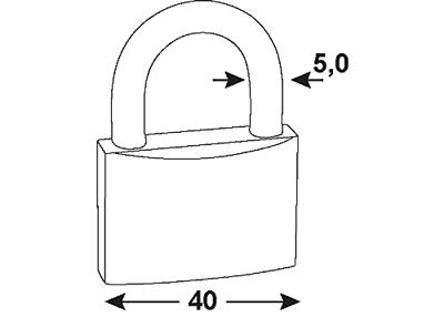 Werkzeyt Set Identieke Hangsloten 40Mm 4S Ms - B34006