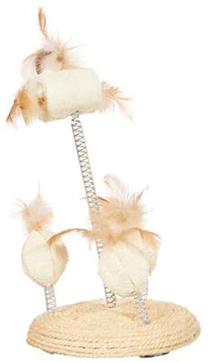 TRIXIE SPEELTJES OP SPIRAALVEREN LUFFA / SISAL 15X15X30CM 2 ST