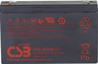 CSB Battery HRL 634W high-rate longlife Loodaccu 6 V 8.4 Ah Loodvlies (AGM) (b x h x d) 151 x 99 x 34 mm Kabelschoen 6.35 mm Onderhoudsvrij, Geringe - thumbnail