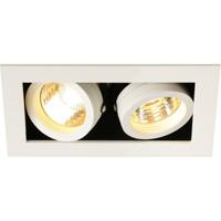 SLV InbouwspotKadux 2 GU10 9cm wit - 115521 - thumbnail