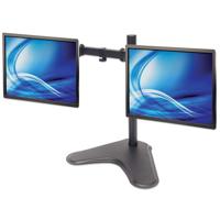 Manhattan 461559 Monitorvoet Aantal monteerbare displays: 2 Display(s) 33,0 cm (13) - 81,3 cm (32) Zwart In hoogte verstelbaar, Kantelbaar, Zwenkbaar - thumbnail