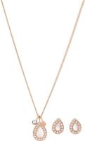 Fossil JF04029791 Ketting + Oorknoppen Stevie staal rosekleurig-wit 40-45 cm - thumbnail