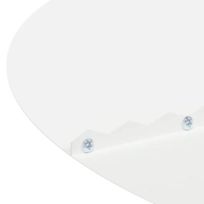 VidaXL Geschikt voor platte boomring wit ø50 / 80 cm staal