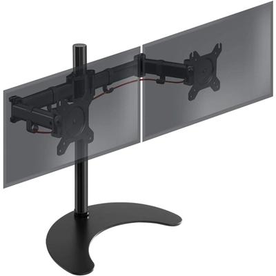 Techly Desk Stand for 2 Monitor 13-27 with Base h.400m ICA-LCD 3410 27 Vrijstaand Zwart