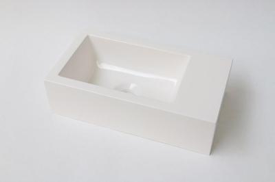 INK - Fontein Polystone Cilinder Zonder Kraangat Rechts - 400x220x100 mm - Glans Wit