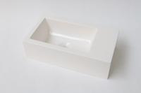 INK - Fontein Polystone Cilinder Zonder Kraangat Rechts - 400x220x100 mm - Glans Wit - thumbnail