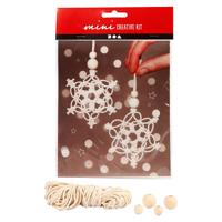 Creativ Company Mini creative kit macrame sneeuwvlok - thumbnail