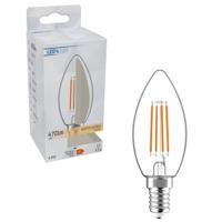 LED Lamp Kaars E14 - helder glas - Warm wit licht - 470 lm - thumbnail