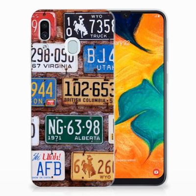 Samsung Galaxy A30 | Siliconen hoesje | met foto Kentekenplaten