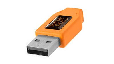 Tether Tools TET-CU61RT02-ORG USB-kabel USB-A stekker, USB-micro-B 3.0 stekker 0.50 m Oranje 90° haaks naar rechts