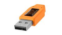Tether Tools USB-kabel USB-A stekker, USB-micro-B 3.0 stekker 0.50 m Oranje 90° haaks naar rechts TET-CU61RT02-ORG - thumbnail