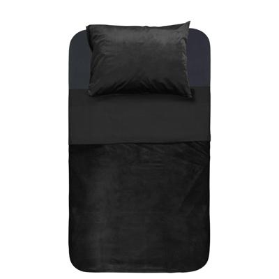 Sleeptime Velvet Piping Zwart 140 x 220 cm