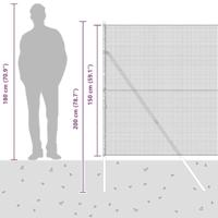 VidaXL Afrasteringspaal grijs 10 x 1,5 m (16 x 16 mm gaas) - thumbnail