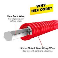 DR Strings NMCE-10 Hi-Def Neon Multi-Color Medium 10-46 elektrische gitaarsnaren - thumbnail