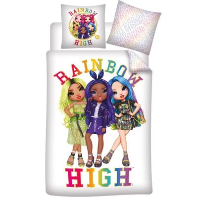 Rainbow High Dekbedovertrek wit - Girls 140 x 200 cm - Polyester